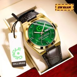 Cercle Brugge KSV Aangepaste Naam Nieuwe Versie Signature-horloge