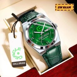Cercle Brugge KSV Aangepaste Naam Nieuwe Versie Signature-horloge