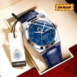 Club Brugge KV Aangepaste Naam Nieuwe Versie Signature-horloge