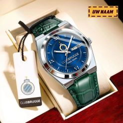 Club Brugge KV Aangepaste Naam Nieuwe Versie Signature-horloge