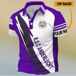 RSC Anderlecht Aangepaste Naam Nieuw Ontwerp Polo