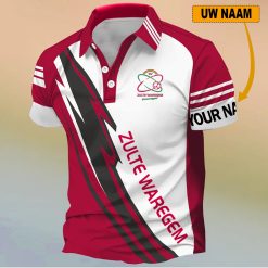 Zulte Waregem Aangepaste Naam Nieuw Ontwerp Polo