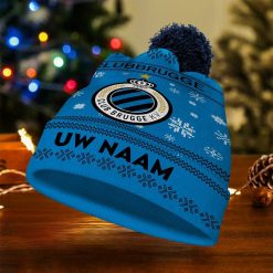 Club Brugge KV – Aangepaste Naam Nieuwe Versie Kerstmuts