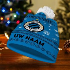 Club Brugge KV – Aangepaste Naam Nieuwe Versie Kerstmuts