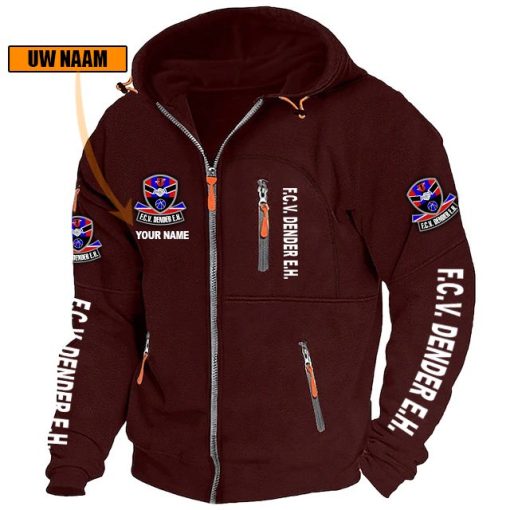 FCV Dender EH Vest met rits – Nieuwe versie met je naam FCV Dender EH Vest met rits – Nieuwe versie met je naam