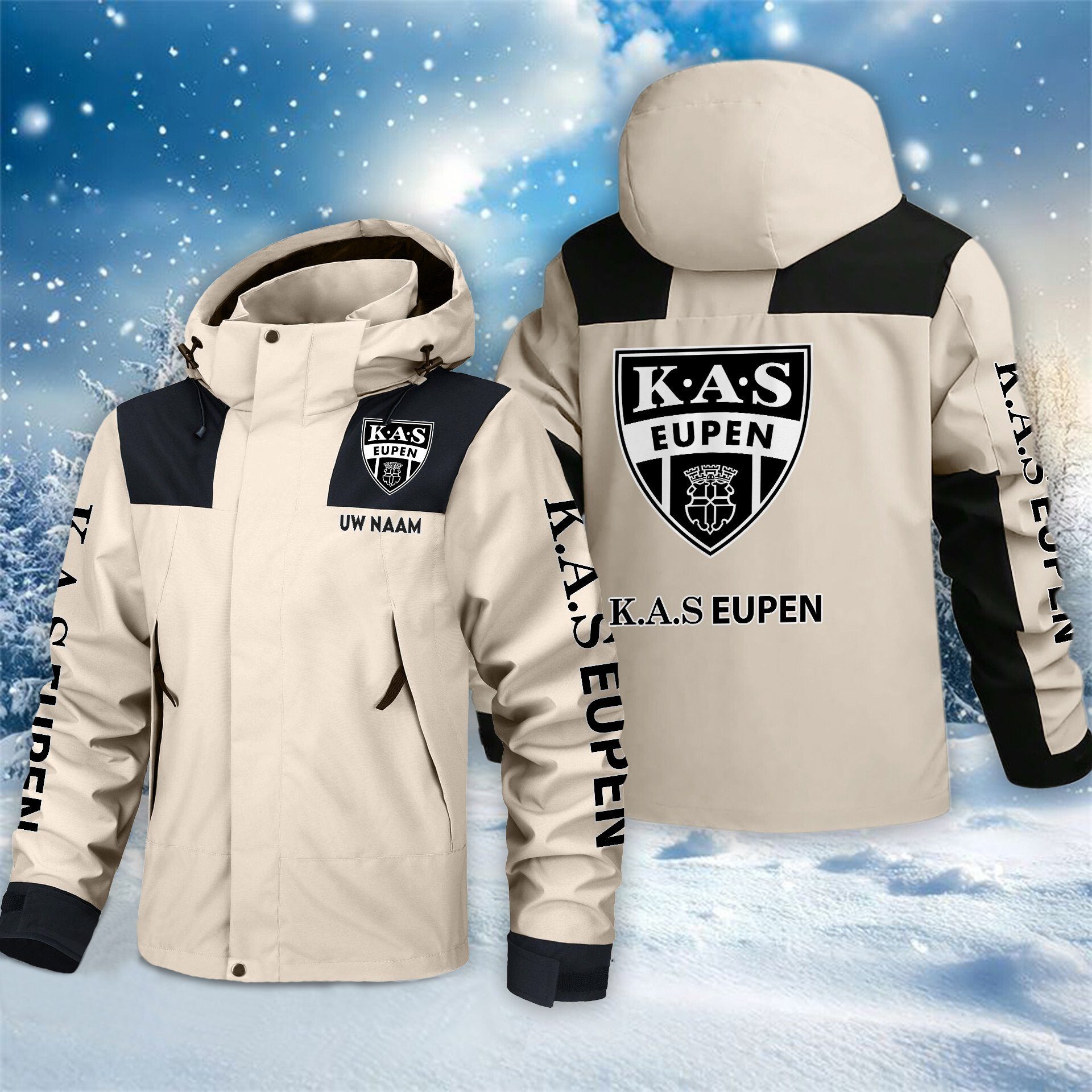 KAS Eupen Outdoorjas – Sportieve Stijl met Je Naam KAS Eupen Outdoorjas – Sportieve Stijl met Je Naam