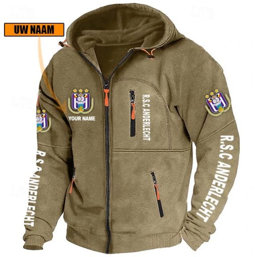 RSC Anderlecht Vest met rits – Nieuwe versie met je naam RSC Anderlecht Vest met rits – Nieuwe versie met je naam