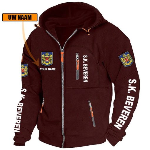 Waasland-Beveren Vest met rits – Nieuwe versie met je naam Waasland-Beveren Vest met rits – Nieuwe versie met je naam