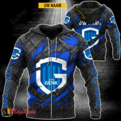 KRC Genk – Rits Hoodie Nieuwe editie met Je Naam