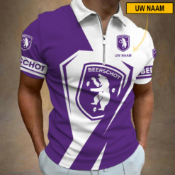 K Beerschot VA – Polo shirt met rits Nieuwe stijl met Je Naam