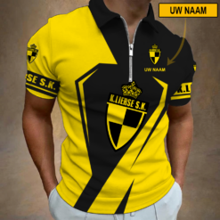 K Lierse SK – Polo shirt met rits Nieuwe stijl met Je Naam