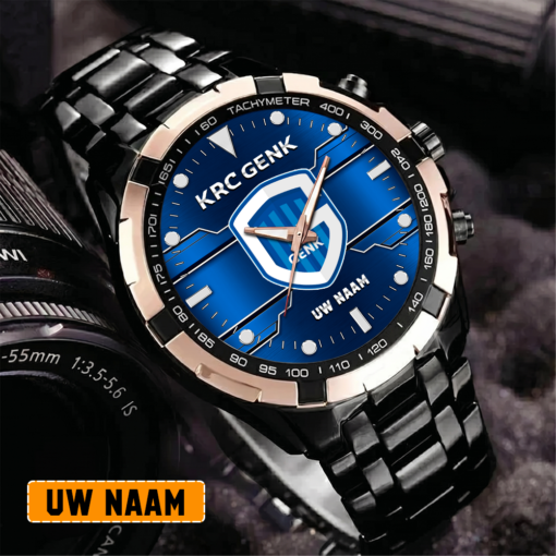 KRC Genk – Aurora-uurwerk Speciale Editie met Je Naam KRC Genk – Aurora-uurwerk Speciale Editie met Je Naam