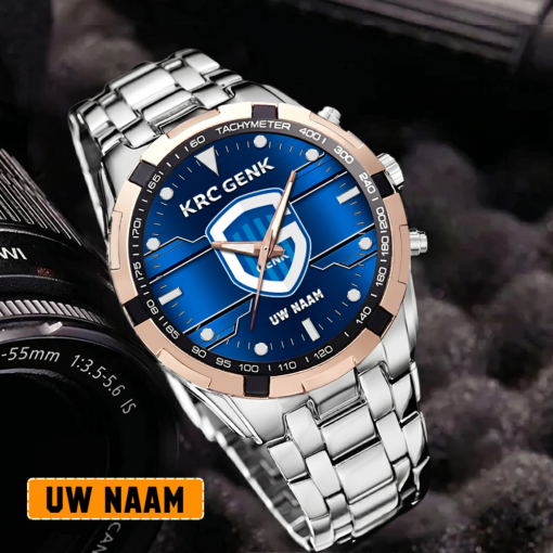 KRC Genk – Aurora-uurwerk Speciale Editie met Je Naam KRC Genk – Aurora-uurwerk Speciale Editie met Je Naam