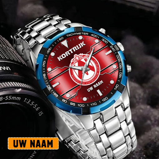 KV Kortrijk – Aurora-uurwerk Speciale Editie met Je Naam KV Kortrijk – Aurora-uurwerk Speciale Editie met Je Naam