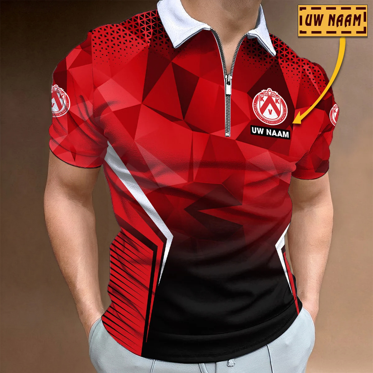 KV Kortrijk – Polo shirt met rits – nieuwe editie met je naam KV Kortrijk – Polo shirt met rits – nieuwe editie met je naam