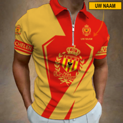 KV Mechelen – Polo shirt met rits Nieuwe stijl met Je Naam