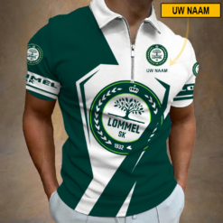 Lommel SK – Polo shirt met rits Nieuwe stijl met Je Naam