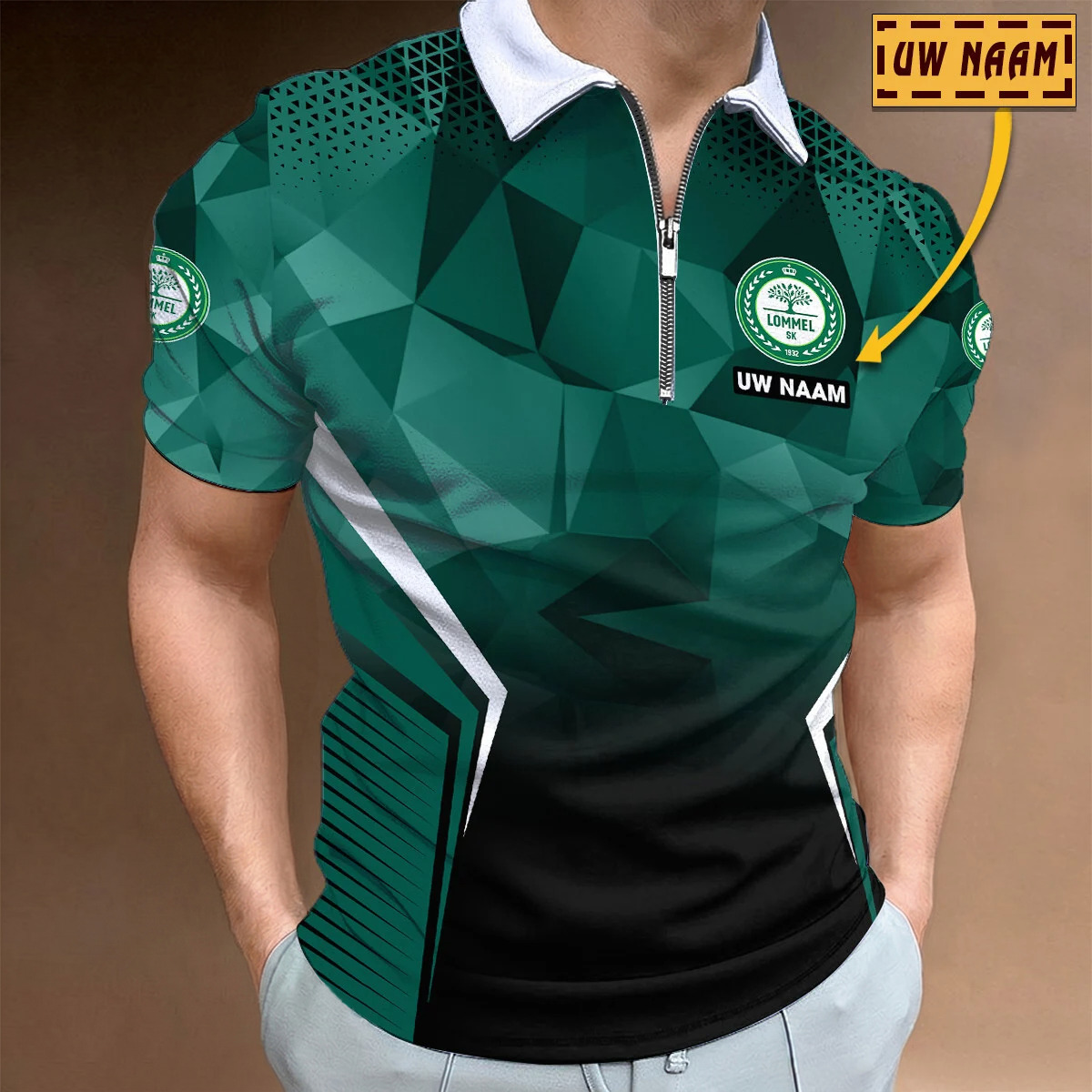 Lommel SK – Polo shirt met rits – nieuwe editie met je naam Lommel SK – Polo shirt met rits – nieuwe editie met je naam