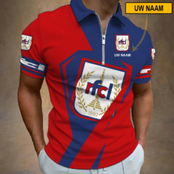 RFC Liège – Polo shirt met rits Nieuwe stijl met Je Naam
