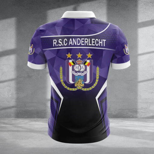 RSC Anderlecht – Polo shirt met rits – nieuwe editie met je naam RSC Anderlecht – Polo shirt met rits – nieuwe editie met je naam