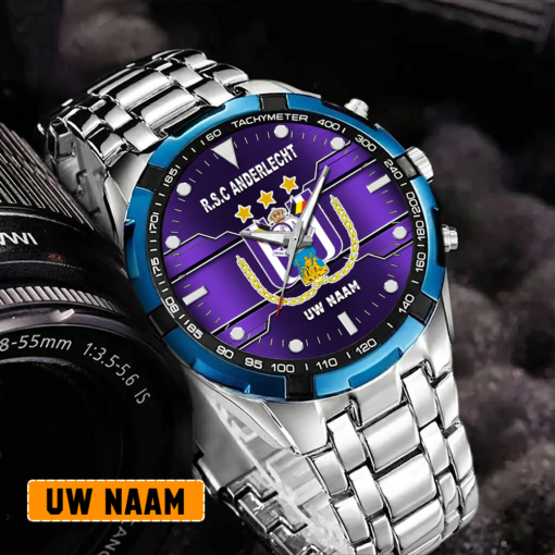 RSC Anderlecht – Aurora-uurwerk Speciale Editie met Je Naam RSC Anderlecht – Aurora-uurwerk Speciale Editie met Je Naam