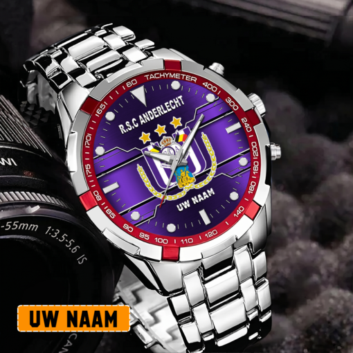 RSC Anderlecht – Aurora-uurwerk Speciale Editie met Je Naam RSC Anderlecht – Aurora-uurwerk Speciale Editie met Je Naam