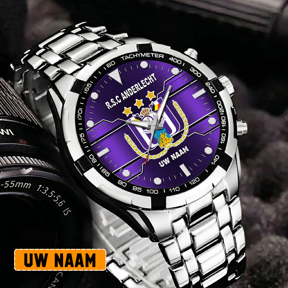 RSC Anderlecht – Aurora-uurwerk Speciale Editie met Je Naam RSC Anderlecht – Aurora-uurwerk Speciale Editie met Je Naam