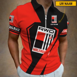 RWD Molenbeek – Polo shirt met rits Nieuwe stijl met Je Naam