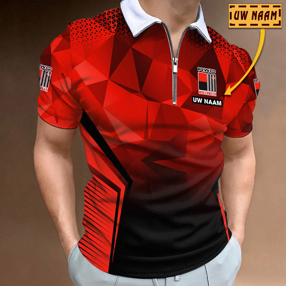 RWD Molenbeek – Polo shirt met rits – nieuwe editie met je naam RWD Molenbeek – Polo shirt met rits – nieuwe editie met je naam