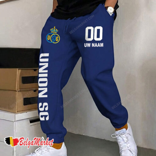 Union SG – Joggingbroek nieuwe editie met aangepaste naam nummer Union SG – Joggingbroek nieuwe editie met aangepaste naam nummer