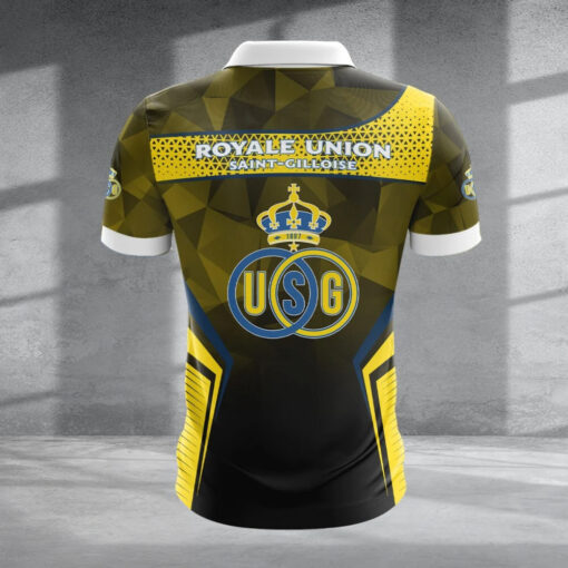 Union Saint-Gilloise – Polo shirt met rits – nieuwe editie met je naam Union Saint-Gilloise – Polo shirt met rits – nieuwe editie met je naam